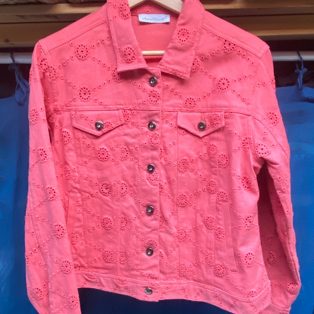 Pink Jean Jacket by Keren Hart